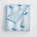 3°C) Extreme Cool Chaltteok Ice Nap Blanket 100*150 Ocean Boat Blue_CZ0226020