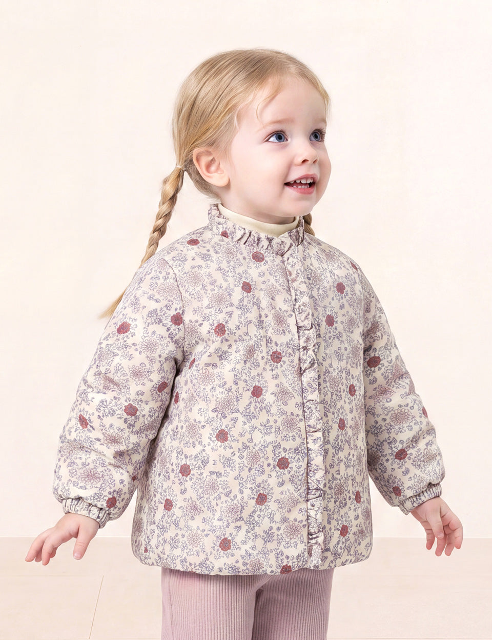 [Milk Mile] Rose de Flower Frill Jumper