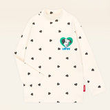 [Disney] 101 Dalmatians Heart Half Polar T-shirt