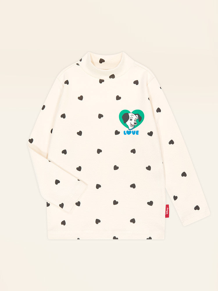 [Disney] 101 Dalmatians Heart Half Polar T-shirt