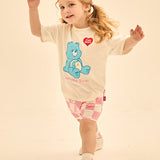 [Care Bear] Good Night Bedtime Bear Checkerboard Short Sleeves Set