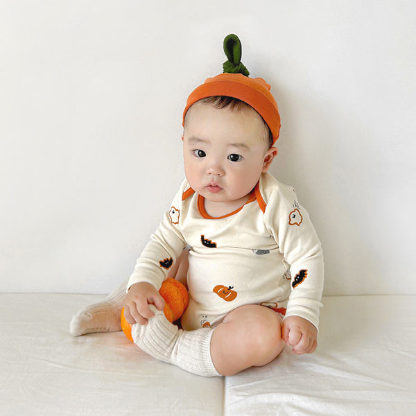 Pumpkin Friends Romper SET ( Romper+Bonnet)