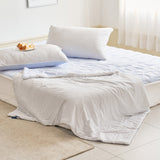 ON 3°C Cool Night Cooling Mini Cotton Duvet 100*150 Gray Stripe_CV0225108