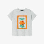 Single Basic T-shirt Melange Gray