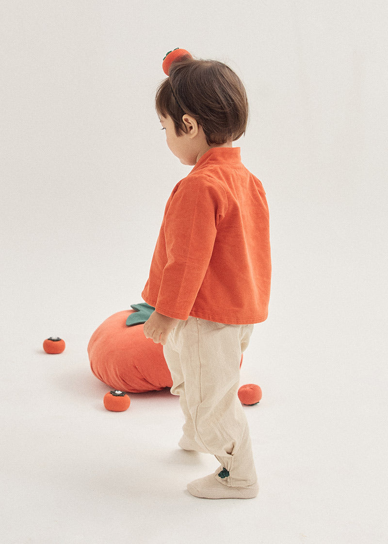 단홍 한복