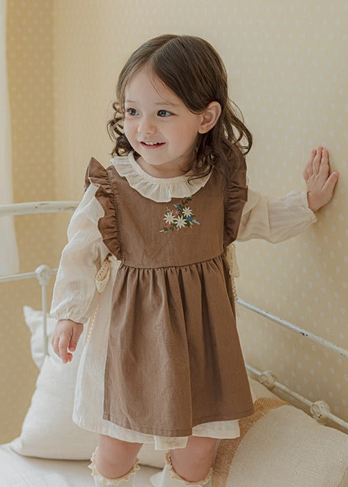 Leboni Apron One Piece_Brown
