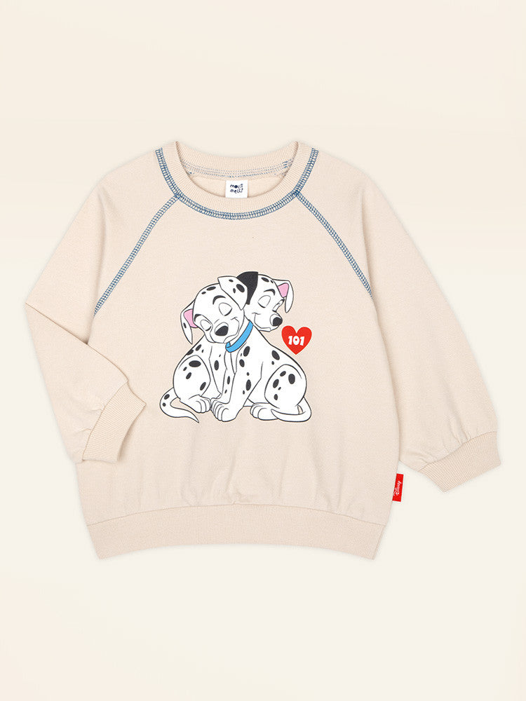 [Disney]101 Dalmatian Raglan Man to Man T-Shirt