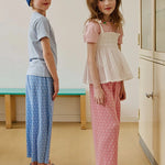 Apple Smile Pleated Pants Pink