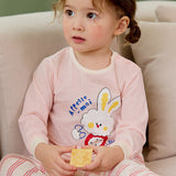 Rabbit clock jacquard (24SS) indoor wear set