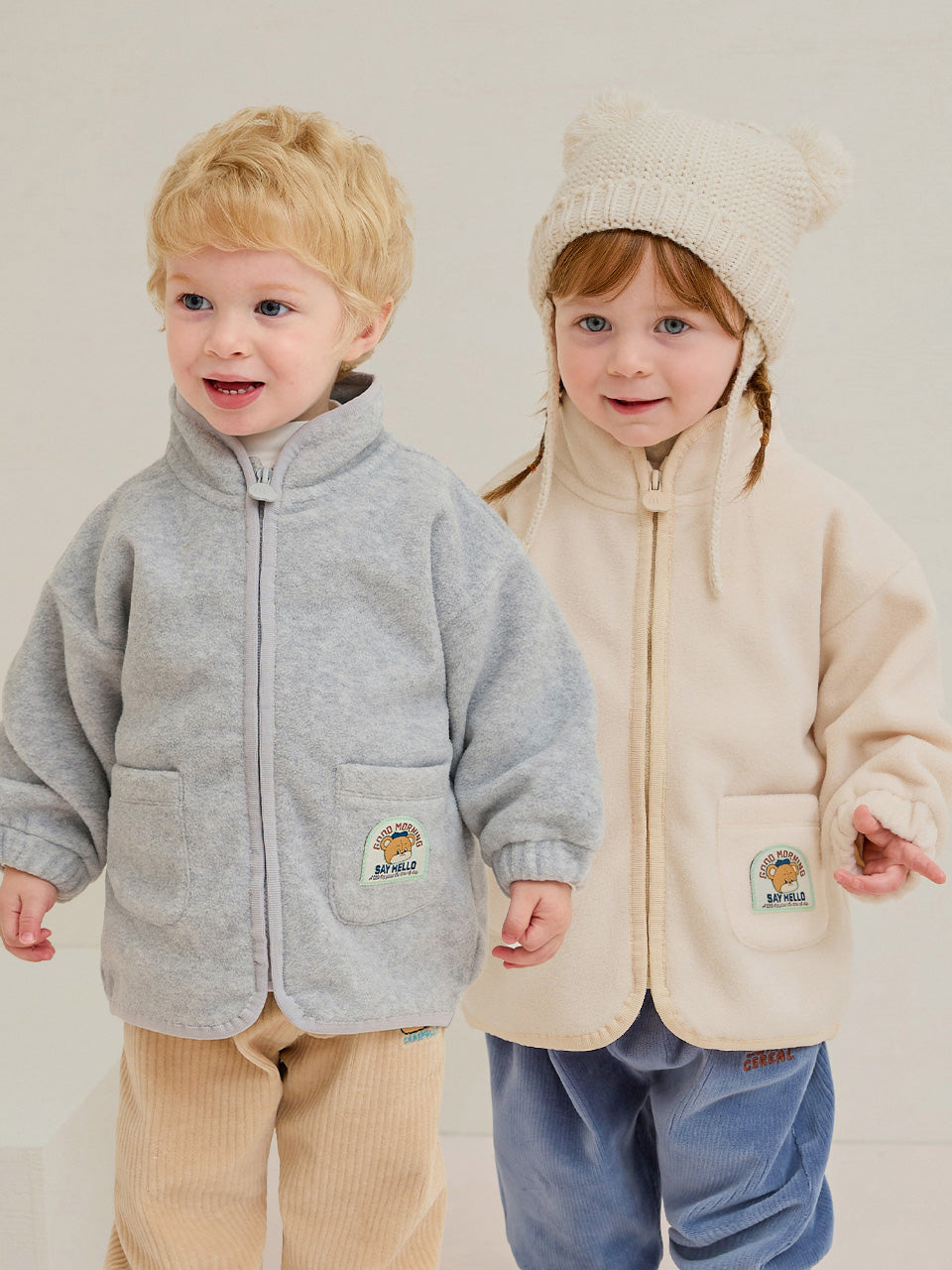 [Milk Mile] Daily Bear Point Polar Fleece Jumper