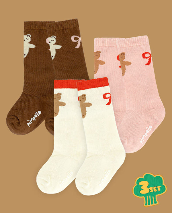 Petit Bear sock 3-piece set