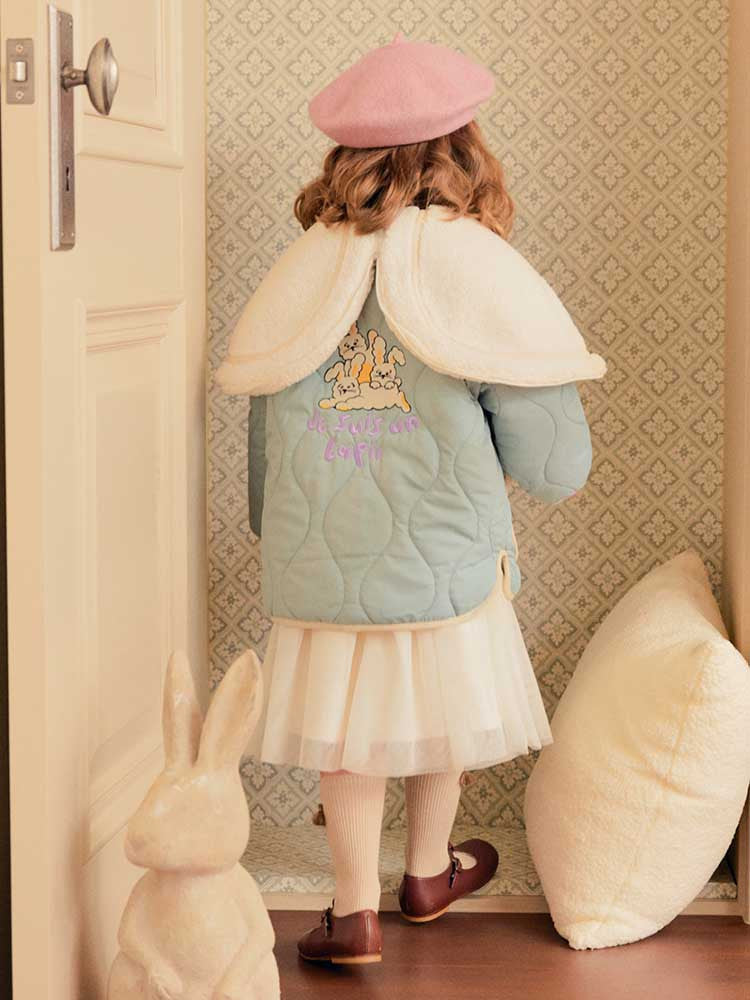 [Mollimelli] Pretty bunny hooded jumper