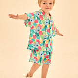 [Care Bear] Vacation Then-Bear Shirt Top and bottom