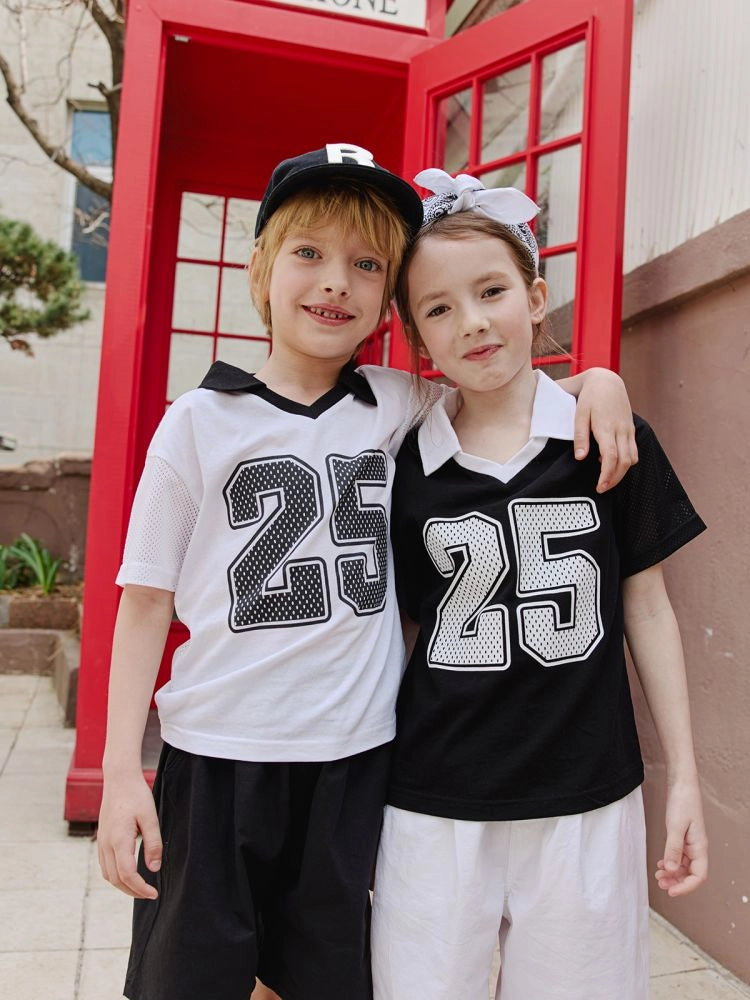Apple Smile 25 Collared T-shirt Black