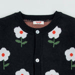 Little Foret Knit Cardigan Black_FA044