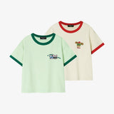 Single Ringer T-shirt Red