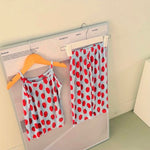 [6/26~Sequential Shipping][Pre-order] Tomato Sleeveless Long Pants Pleated Set (Sky Blue/Yellow)