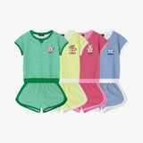 [ONLY KIDIKIDI] 비비드 스트라이프 셋업 (4colors)