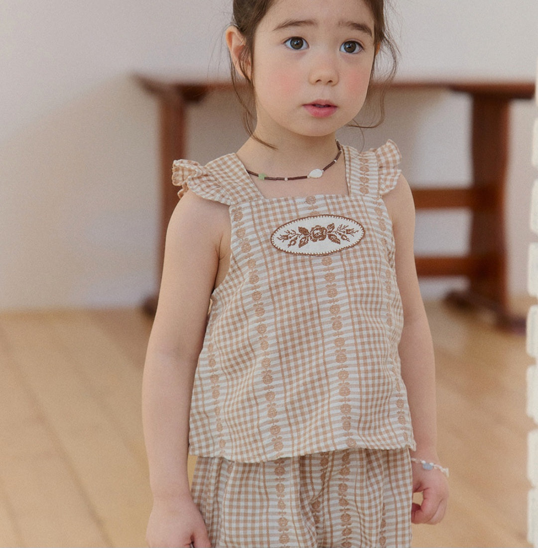 Mardi Amber Rosie Check Blouse