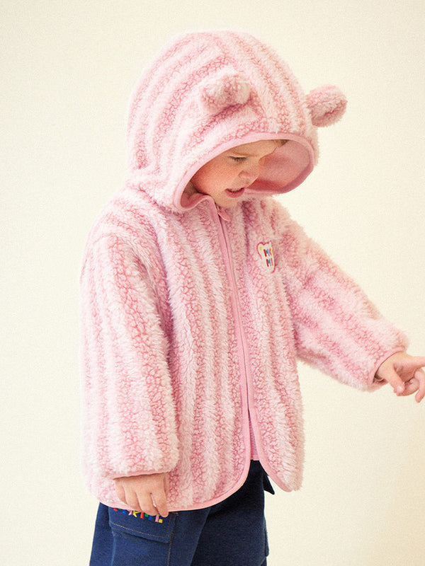 Soft Polar Bear Boa Hood Jumper