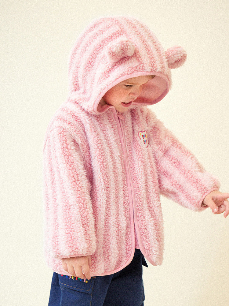 Soft Polar Bear Boa Hood Jumper