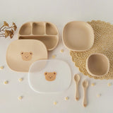 Dottodot Silicone Plate Set (Bear)
