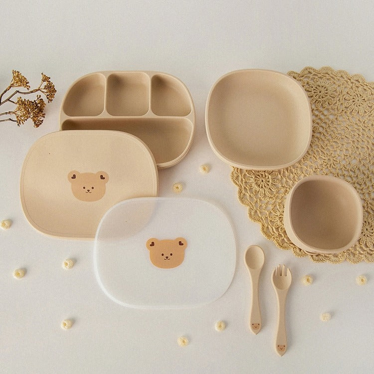 Dottodot Silicone Plate Set (Bear)