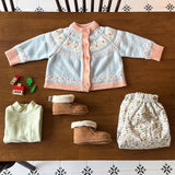 Holiday jacquard cardigan