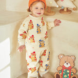 Hello Winter Bear Bump Top and Bottom Set