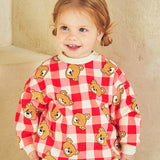 Checked Bear Nappjng Tee