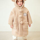 Pom Pom Bear Dumb Blong Hood Coat