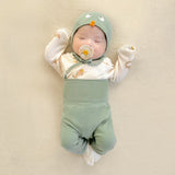 Newborn custom maternity top + bandless leggings top and bottom 3-piece gift set