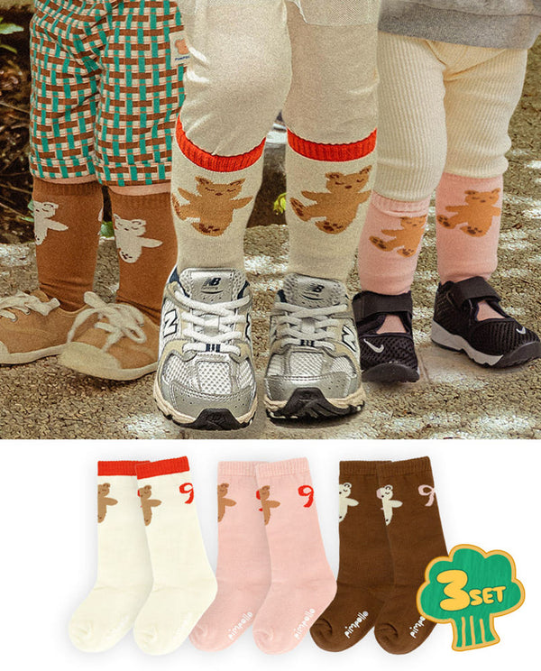 Petit Bear sock 3-piece set