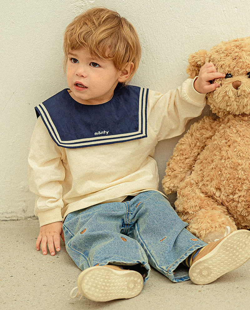 [Pimpollo] Comma Bear Denim Pants