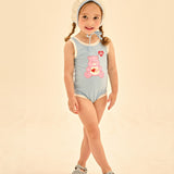 [Care Bear] Love A Rat Bear One Piece Swimsuit (Hat Set)