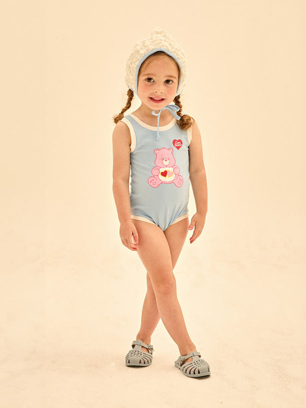 [Care Bear] Love A Rat Bear One Piece Swimsuit (Hat Set)