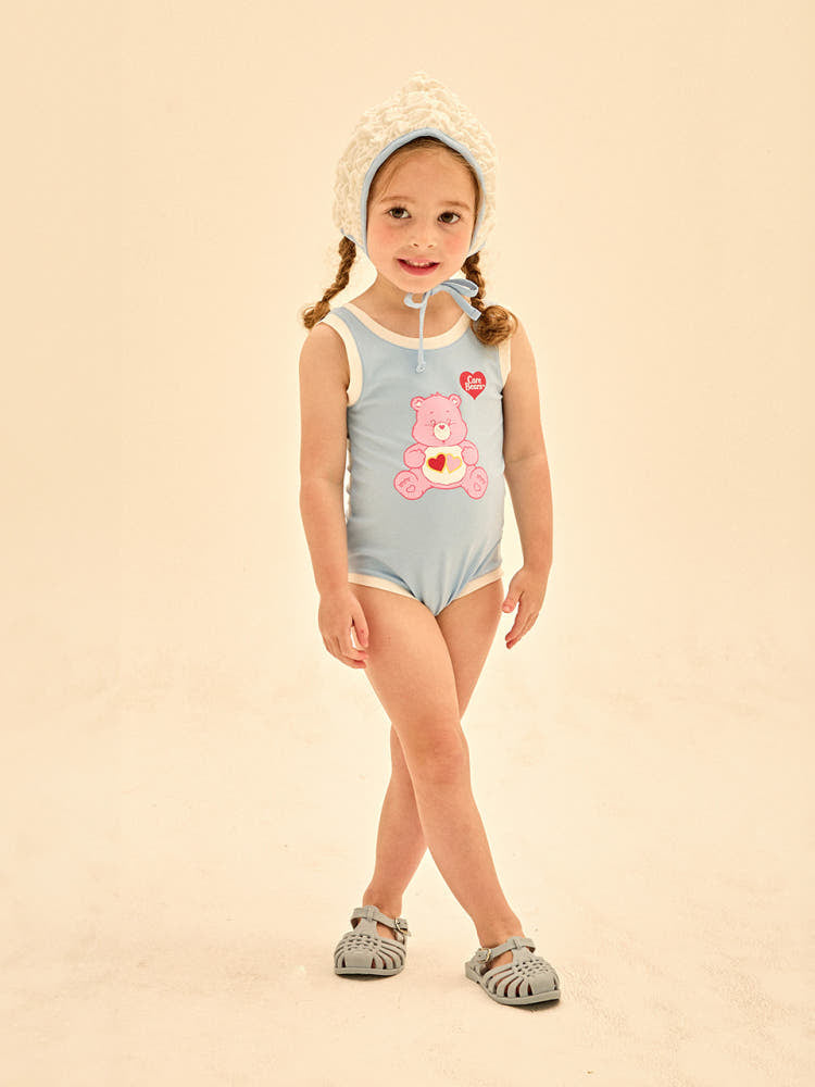 [Care Bear] Love A Rat Bear One Piece Swimsuit (Hat Set)