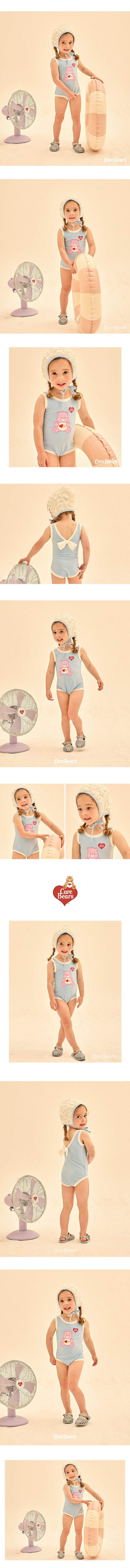 [Care Bear] Love A Rat Bear One Piece Swimsuit (Hat Set)