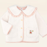 Heart Bear Big Collar Soft Dumble Jacket