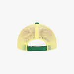 Red Mesh Color Block Cap