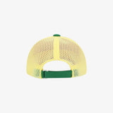 Red Mesh Color Block Cap
