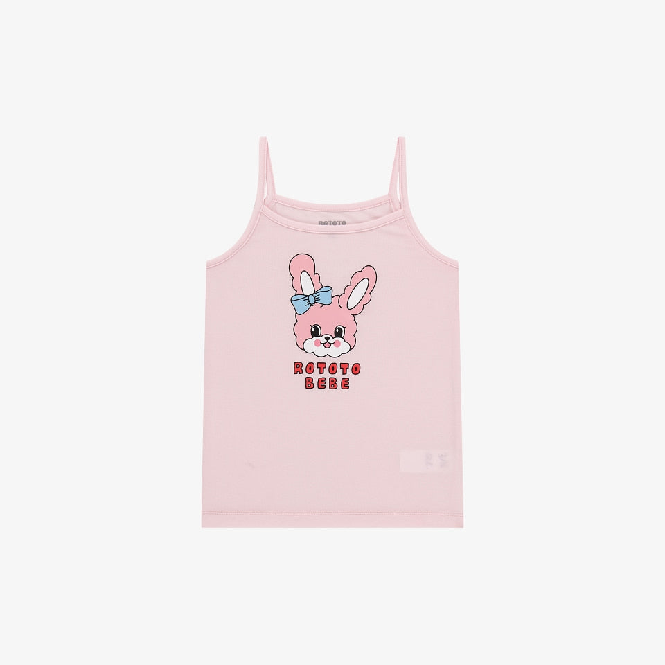 Tropical Girls' Sleeveless Top Pink