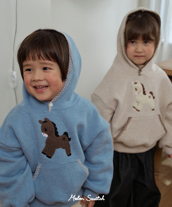 Pony fleece hoodie