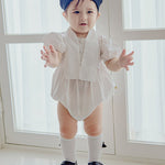 Tie short-sleeve bodysuit