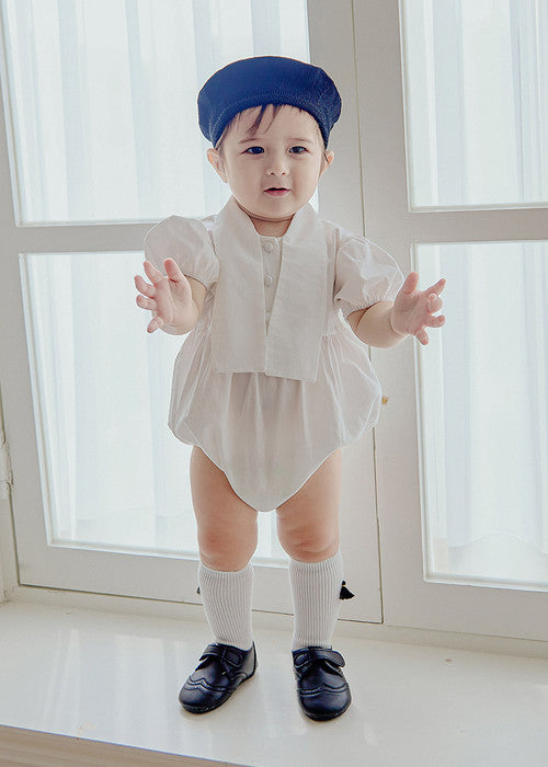 Tie short-sleeve bodysuit