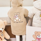 Pom Pom Bear Dumb Blong Hood Coat