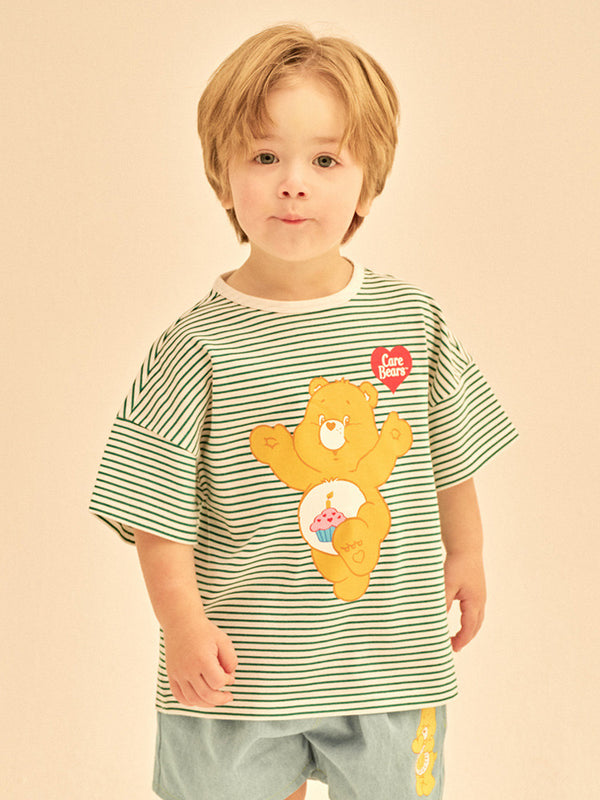 [Care Bear] Care Bears Pinstripe Overfit T-Shirt