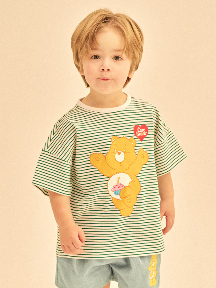 [Care Bear] Care Bears Pinstripe Overfit T-Shirt