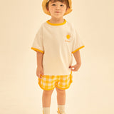 [Care Bear] Hello Care Bears check pants short-sleeved set
