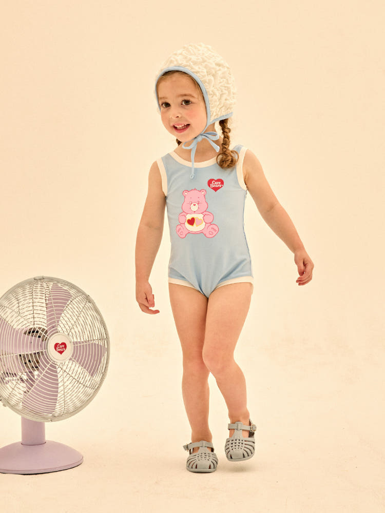 [Care Bear] Love A Rat Bear One Piece Swimsuit (Hat Set)
